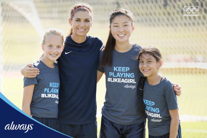 Soccer star Alex Morgan is partnering with Always to encourage girls to stay in sports. 