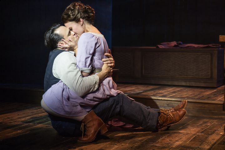 Matt Bogart and Whitney Bashor star in "Himself and Nora," now playing at the Minetta Lane Theatre in New York. 