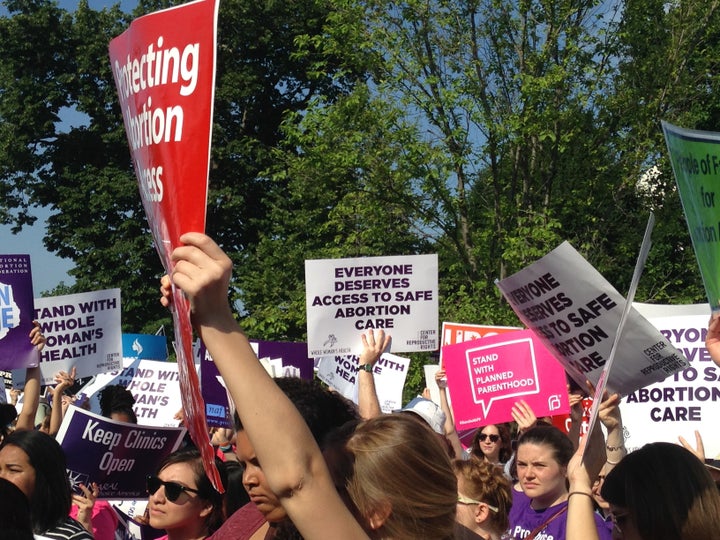 Rally scene June 27, 2016 Supreme Court