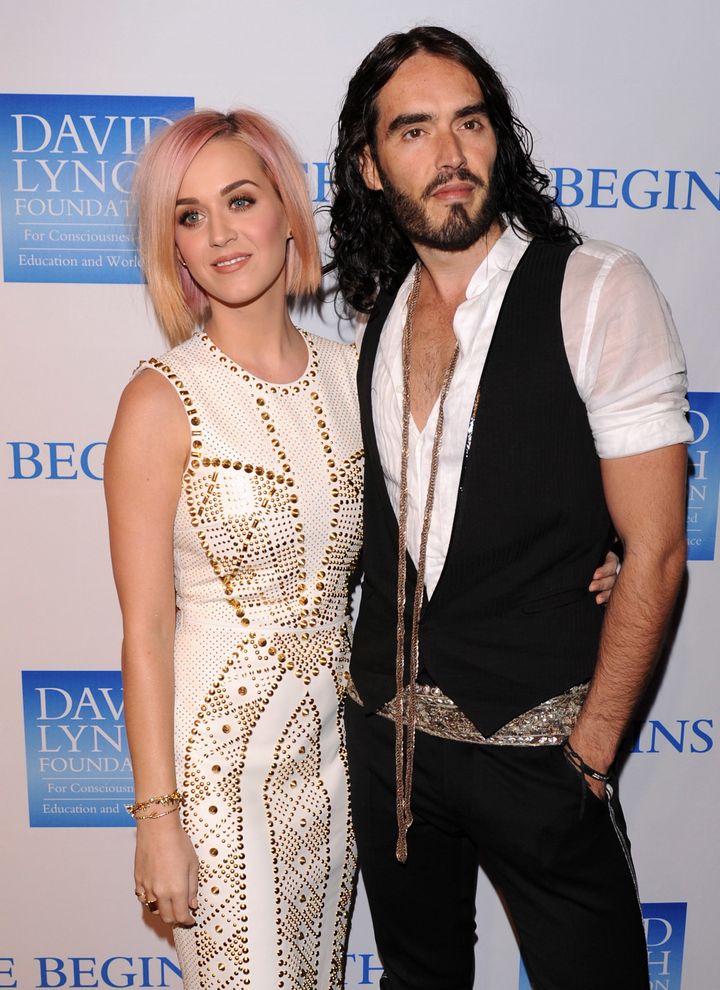 Russell Brand with first wife Katy Perry