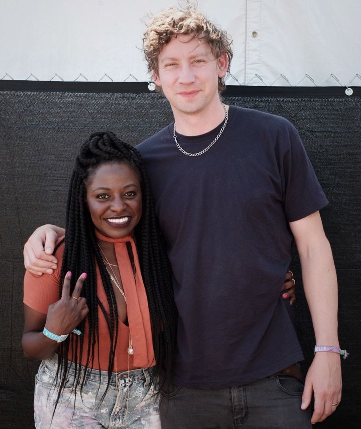 Media Personality Melissa Mushaka and Walter Gervers from the Foals