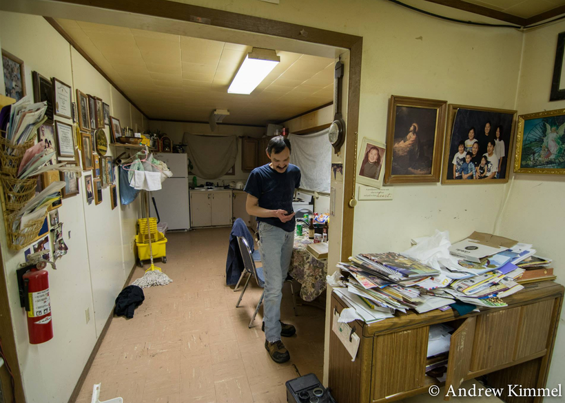 Inside the home of my Inupiat host, Barrow, Alaska, 2013