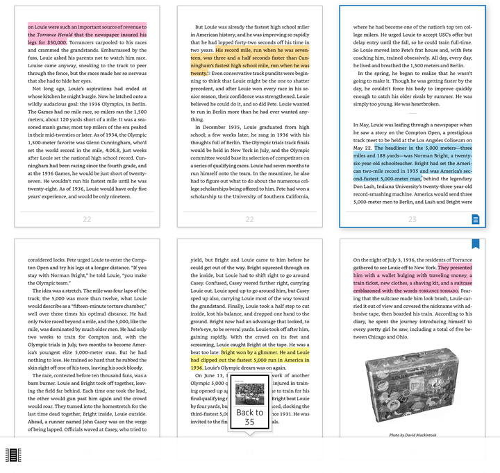 Amazon's new "Page Flip" feature lets you move through ebooks quickly.