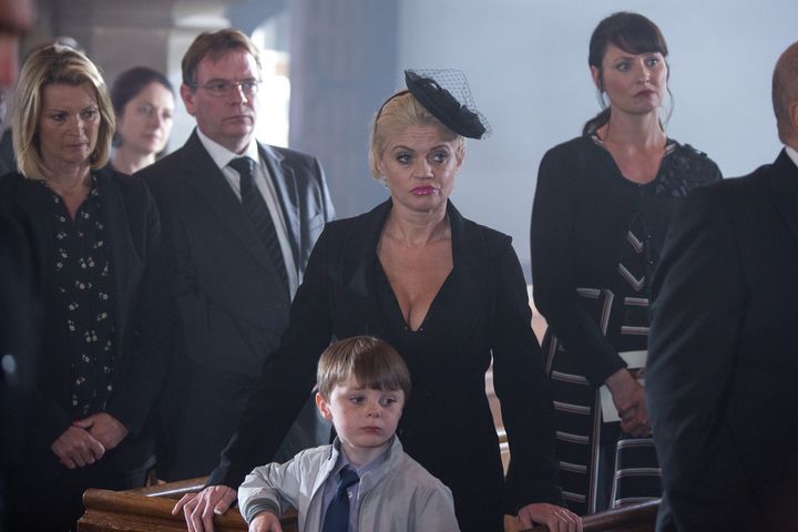 <strong>Sam is also back in Walford with her son Richard</strong>