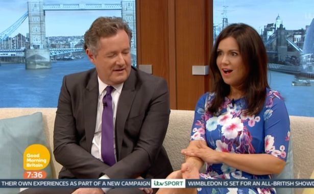 Itchy: Piers and Susanna on Tuesday's 'Good Morning Britain'