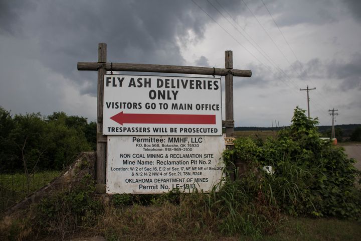 A sign marks the entrance of MMHF, LLC's Reclamation Pit No. 2.