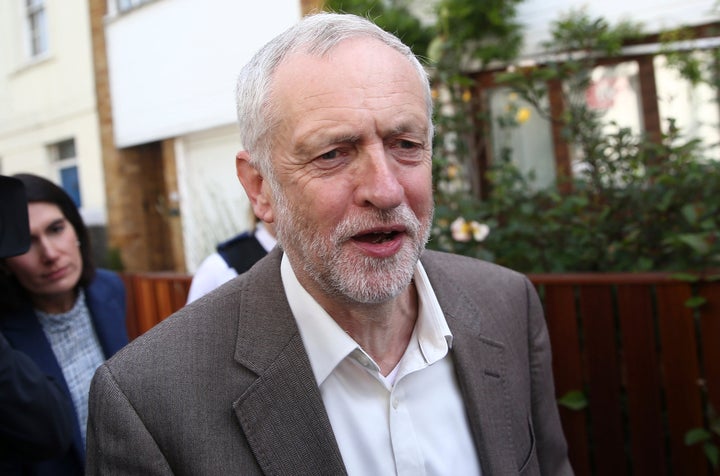 The leader of Britain's opposition Labour party, Jeremy Corbyn, leaves his home in London, Britain June 28, 2016.