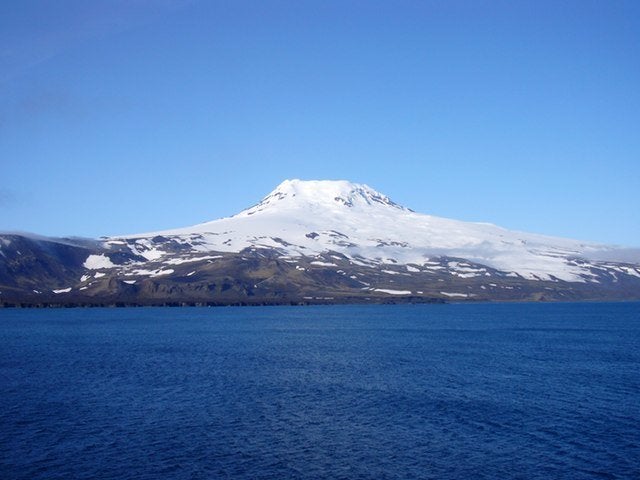 Beerenberg is the 2,277-meter (7,470-feet) volcano that dominates the north end of Jan Mayen, a Norwegian territory that lies closer to Greenland than any other land.