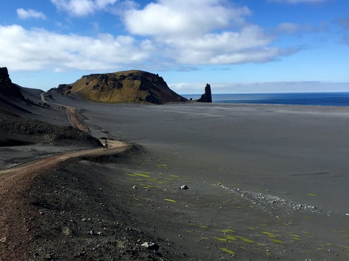 The view from Jan Mayenâs road is spectacular.