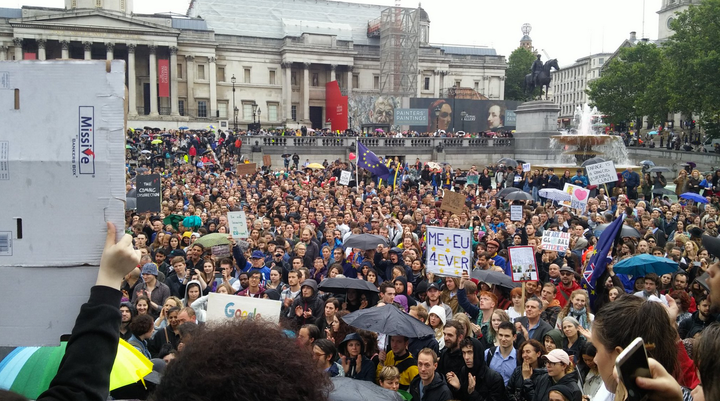 Pro-EU Rally At Trafalgar Square Attracts Thousands Despite Event Being ...
