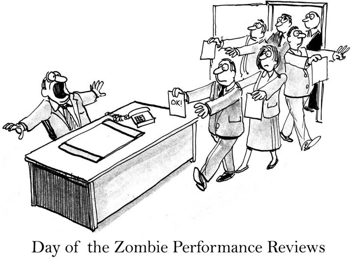We are slaves to the performance review system, apparently.