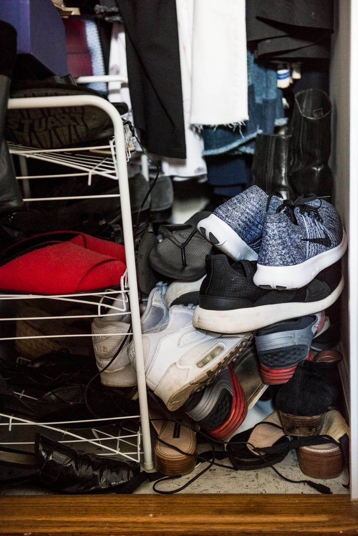 Doesn't everyone's closet floor look like this?