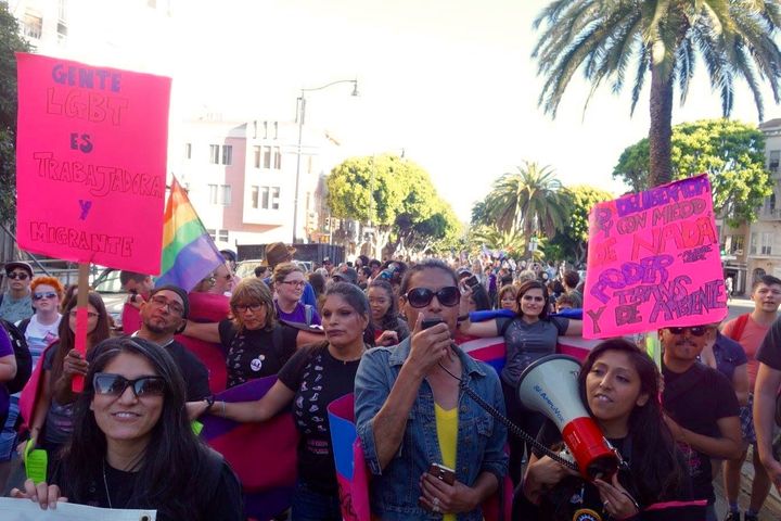 CUAV members and staff at San Francisco Trans March 2016