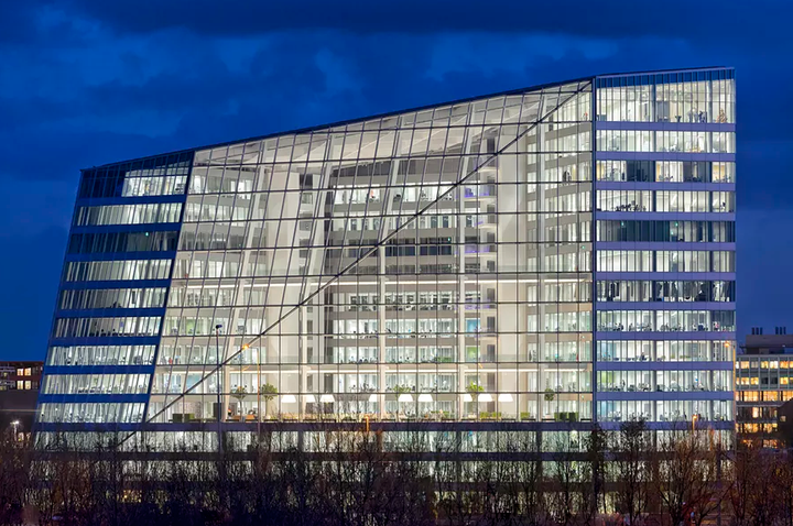 <em>Deloitte Ltd.'s Amsterdam headquarters received the Building Research Establishment's highest sustainability rating ever for an office building. </em>