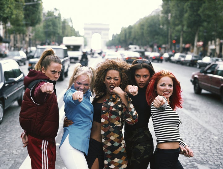 <strong>The Spice Girls in their early days</strong>