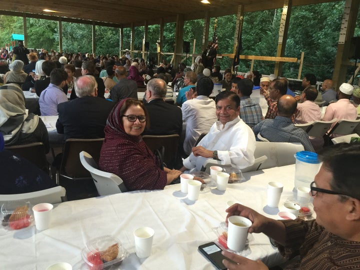 Community Iftaar at the great outdoor Pavillion