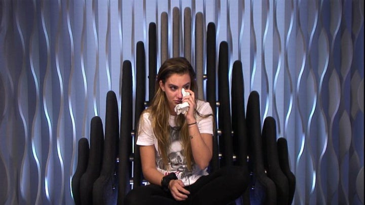 <strong>Georgina did not take the news that she'd been nominated well</strong>