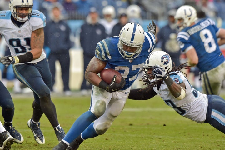 Zurlon Tipton, pictured during a 2014 game, died of his injuries at the hospital.