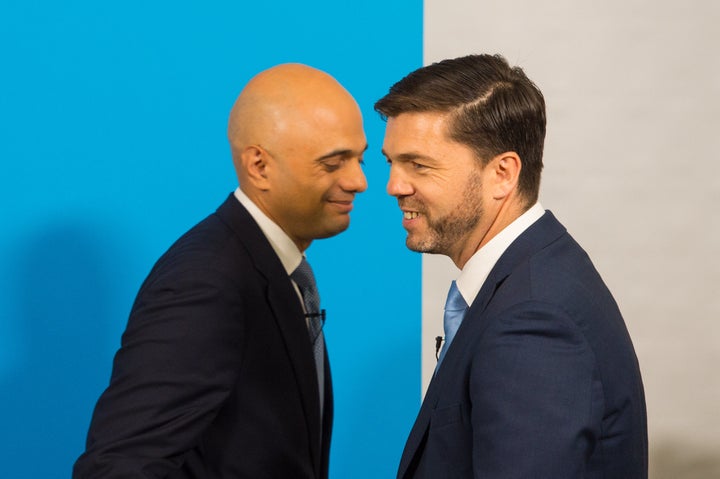 Sajid Javid with Stephen Crabb