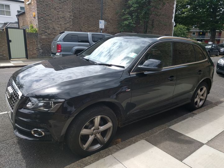 <strong>German-man cars were vandalised in Hammersmith.</strong>
