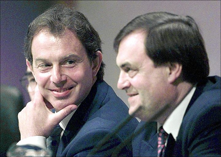 Tony Blair and John Prescott, who said "we’re all middle class now"