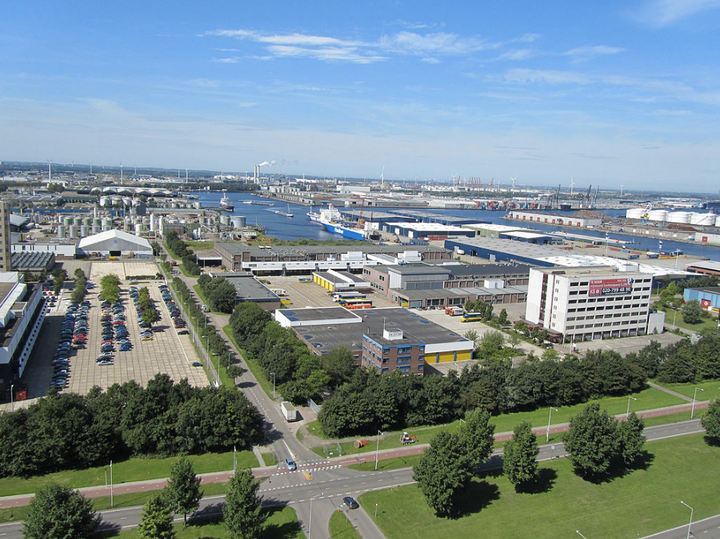 Westhaven, Amsterdam's western harbour area.