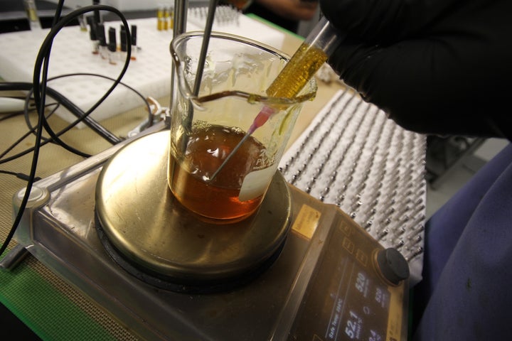 <em>Refined oil offers a high THC yield without the carcinogens and butane that comes from smoking.</em>