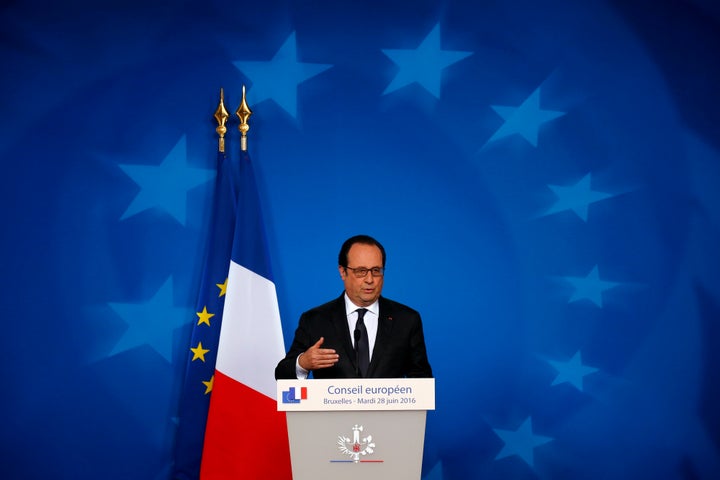 French President Francois Hollande said next year's presidential election will be the opportunity for voters to decide o