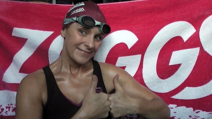 Jane Hatwell claims swimming cured her. 