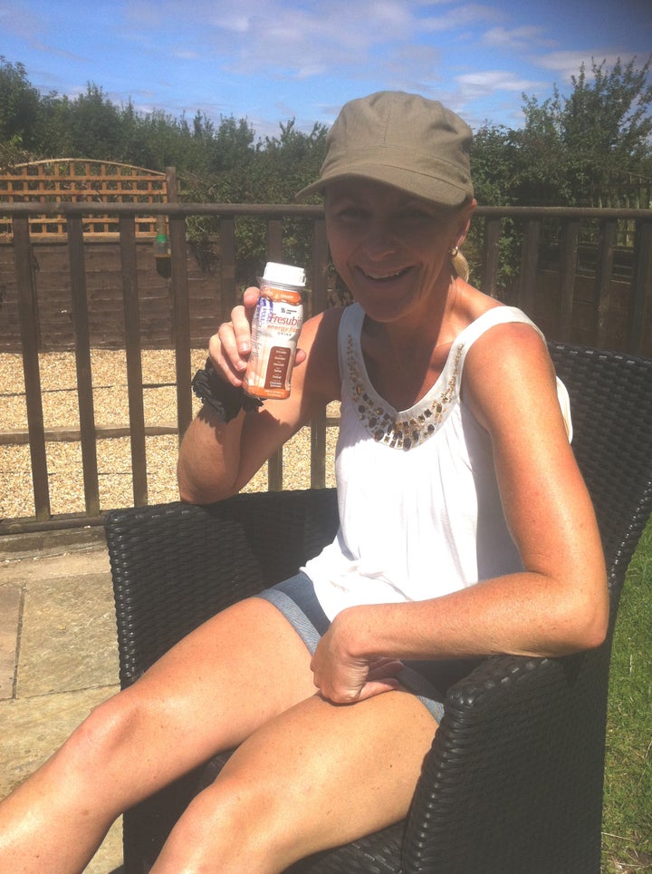 Hatwell with one of her prescription drinks.