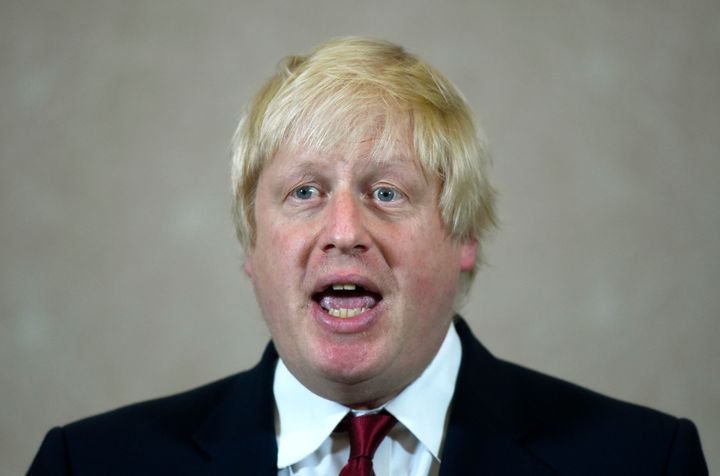 Boris Johnson announcing he would not run to succeed David Cameron 