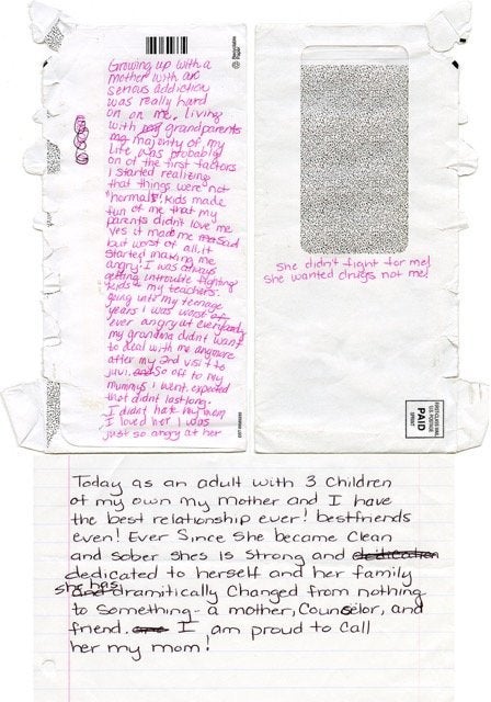 Teresa’s letter to her mother. 
