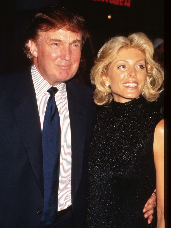 Trump and Maples at a movie premiere in 1996.