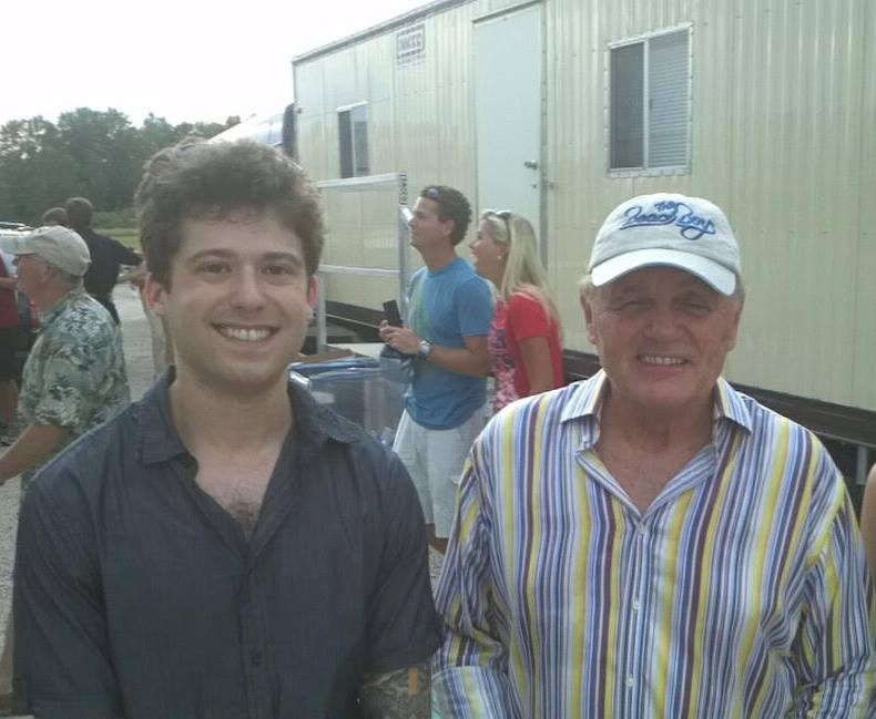 Ian Ash with Grammy award winning Beach Boys member Bruce Johnston