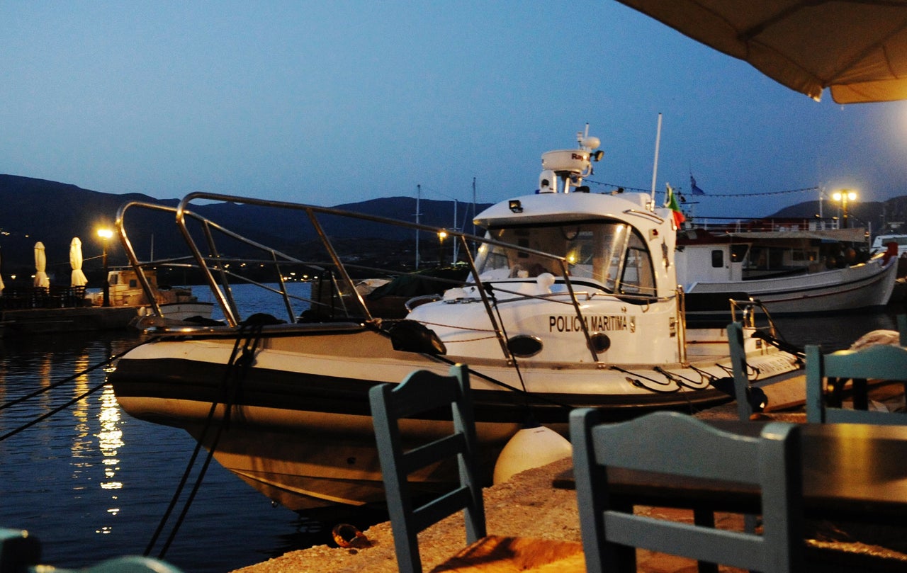 A Portuguese maritime police boat not in use.