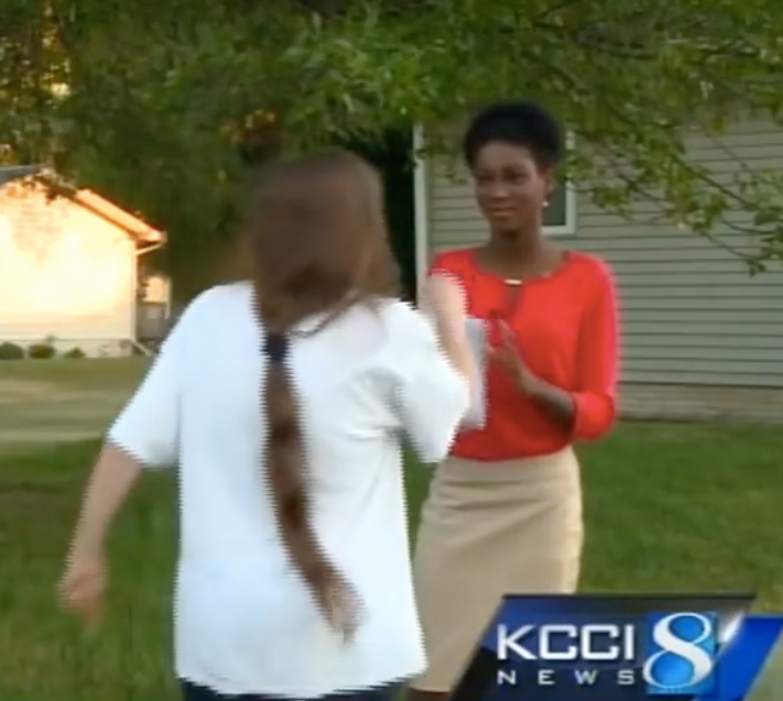 Reporter Emmy Victor remained calm as this woman made racist statements to her.