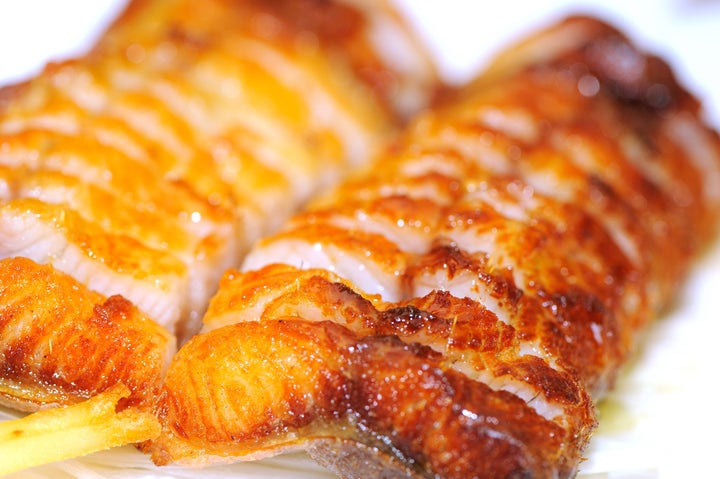A broiled eel fillet.