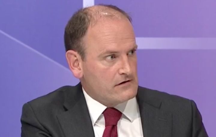 Douglas Carswell did not look pleased when pressed by Sam Gyimah about the £350m