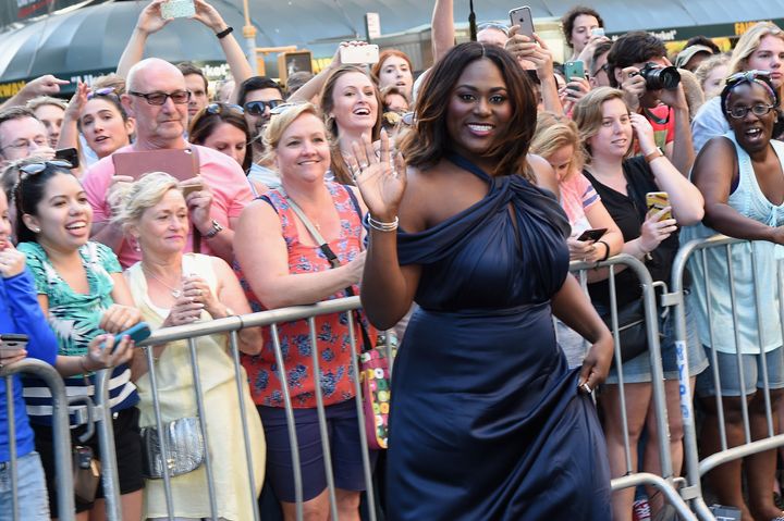 Danielle Brooks, pictured at the Tony Awards on June 12, would apparently like gate agents to show a little more class.