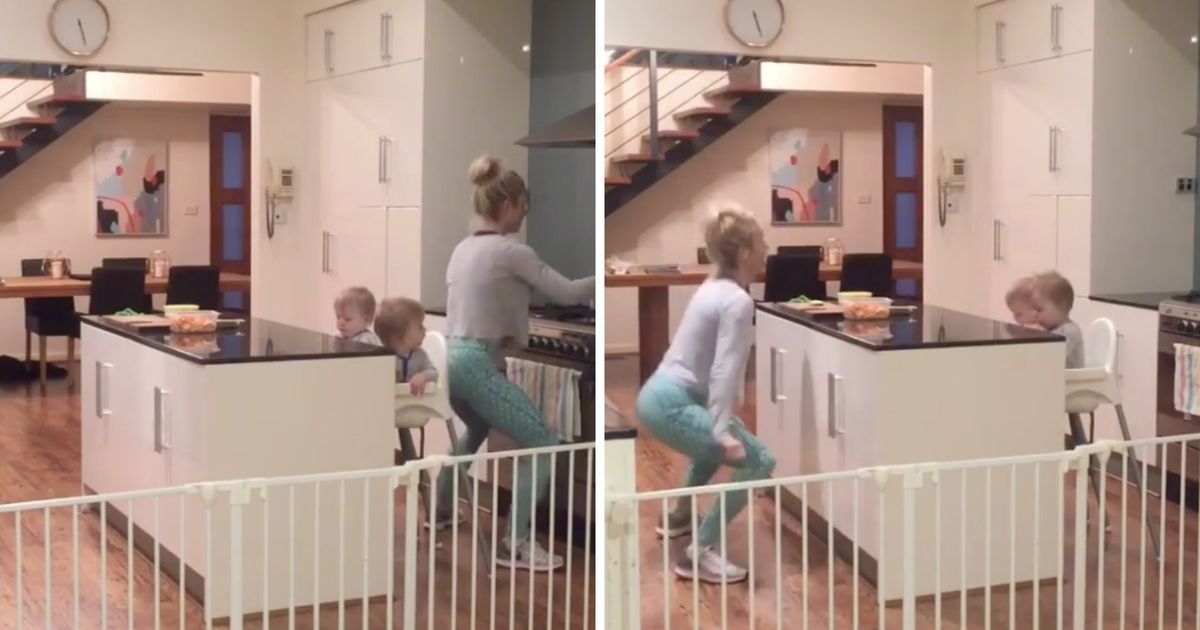 Fitness Fanatic Mum Of Twins Shares Kitchen Workout Routine To Help ...