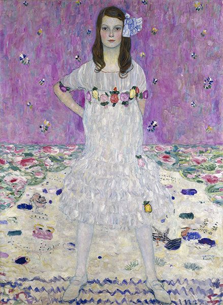 Gustav Klimt, "Portrait of Mada Primavesi" (1912).