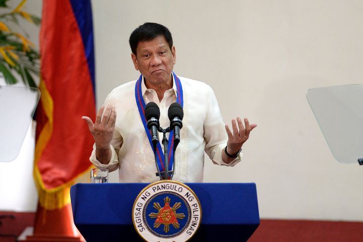 Philippine President Rodrigo Duterte was sworn in as the Philippines' president on Thursday, after promising a ruthless and deeply controversial war on crime would be the main focus of his six-year term. 