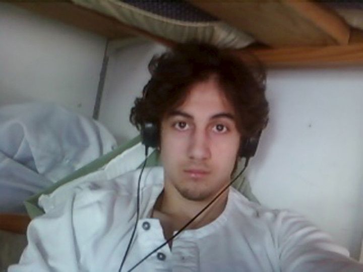 Boston bombing suspect Dzhokhar Tsarnaev is pictured in this file handout photo presented as evidence by the U.S. Attorney's Office in Boston, Massachusetts on March 23, 2015.