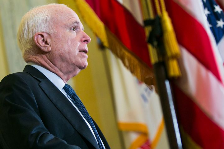 Sen. John McCain (R-Ariz.) is seen in April 2016.