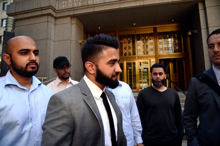 Police Officer Masood Syed leaves Manhattan Federal Court on Wednesday, June 22, 2016.