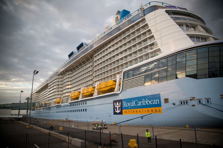 The Anthem of the Seas moored at its port in Bayonne, New Jersey, in 2015.