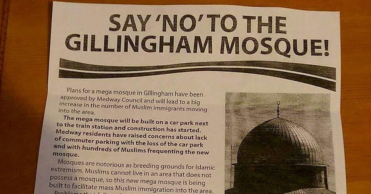 Britain First's Gillingham Mosque Leaflet Is Unbelievable HuffPost UK
