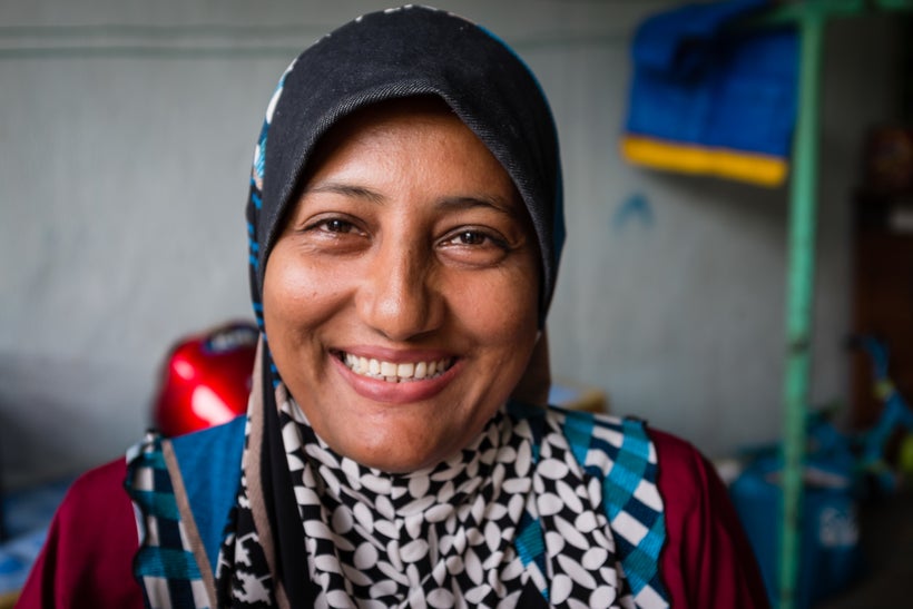 We only knew her by 'Yasin's wife'. Yasin is one of the community leaders. However, she was the one who led the conversation