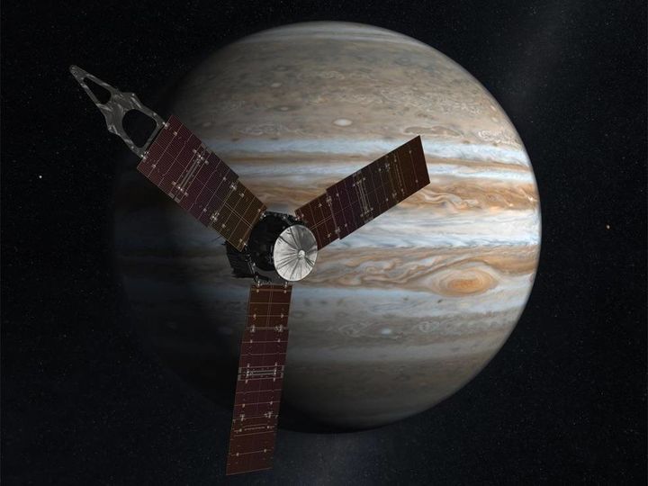 NASA’s solar-powered Juno spacecraft reached Jupiter on July 4, 2016.