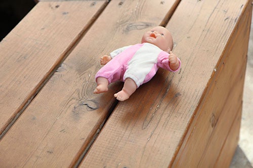 <i>Photo by Nancy A. Ruhling</i><br><strong>Ani's doll, abandoned.</strong>